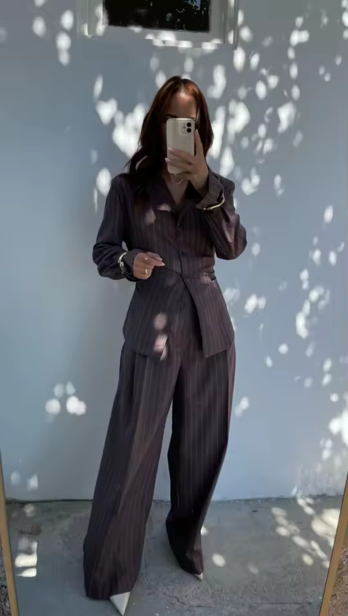 סט הילה - פסים חומים