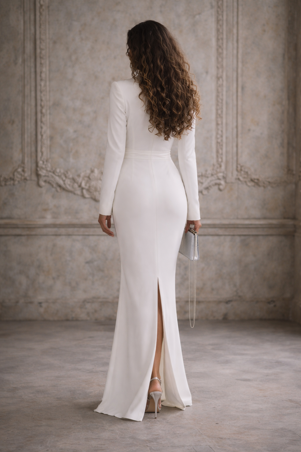 דגם מור - שמלת מקסי בסגנון חליפה מודרנית