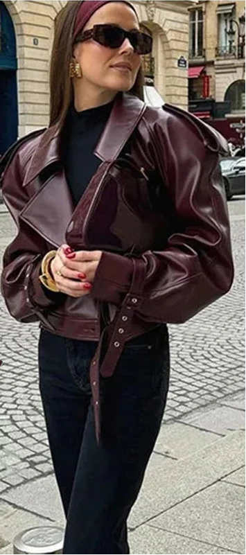 ג׳קט מיקה – עור אלגנטי