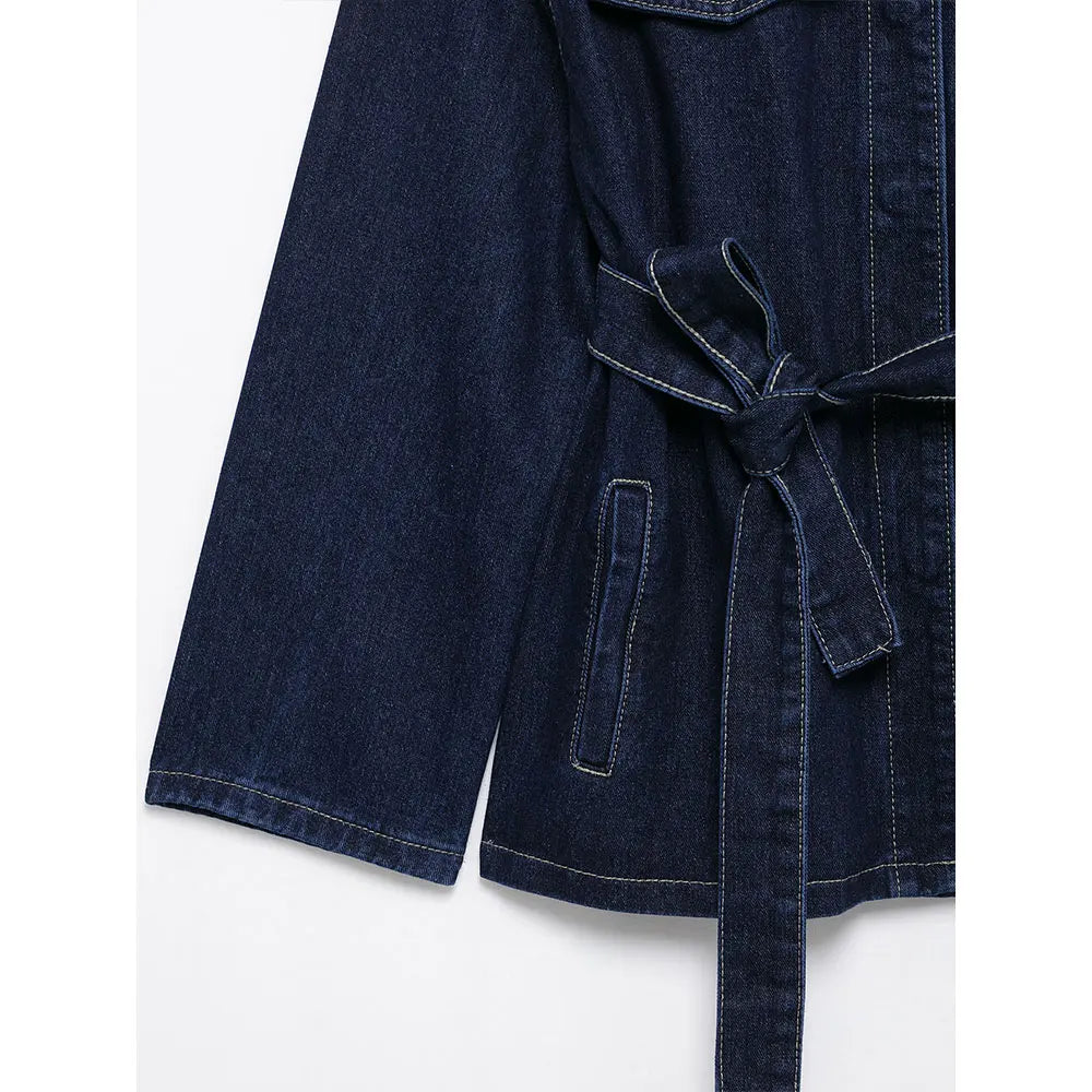 סט לורי - סט ג'ינס קשירה כהה