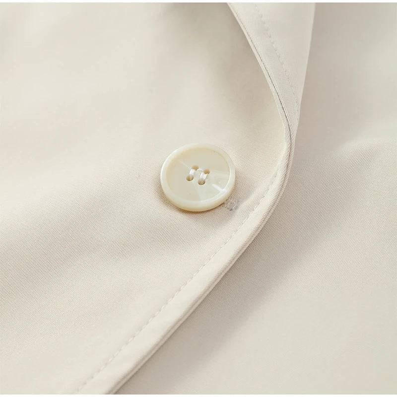 רונית מעיל קרופ קשירה - לוק מודרני