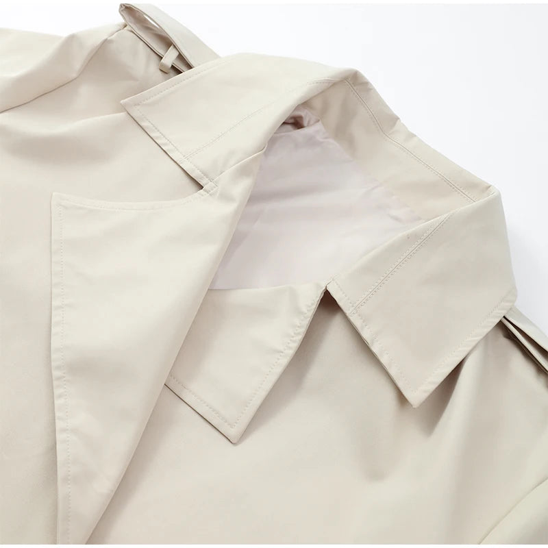 רונית מעיל קרופ קשירה - לוק מודרני