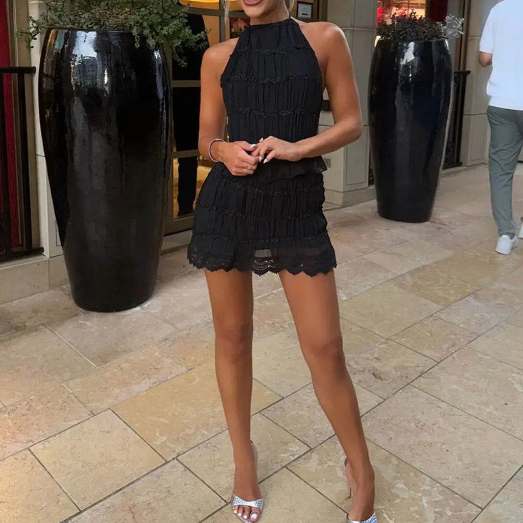 סט שני חלקים סופי – תחרה קלאסית