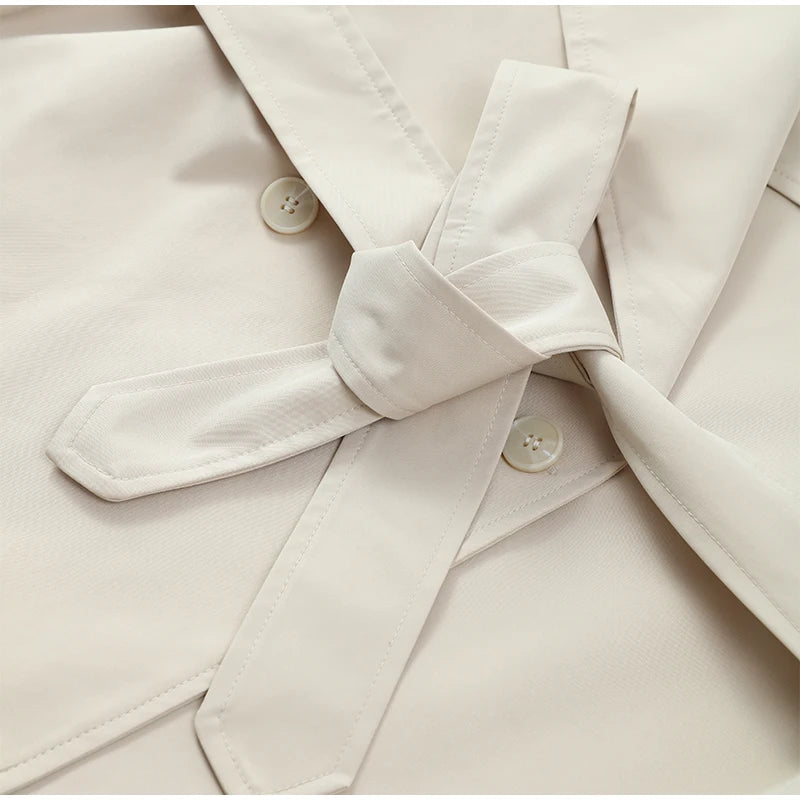 רונית מעיל קרופ קשירה - לוק מודרני