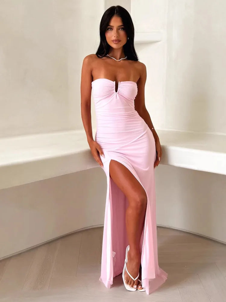 שמלת לילך – גב פתוח