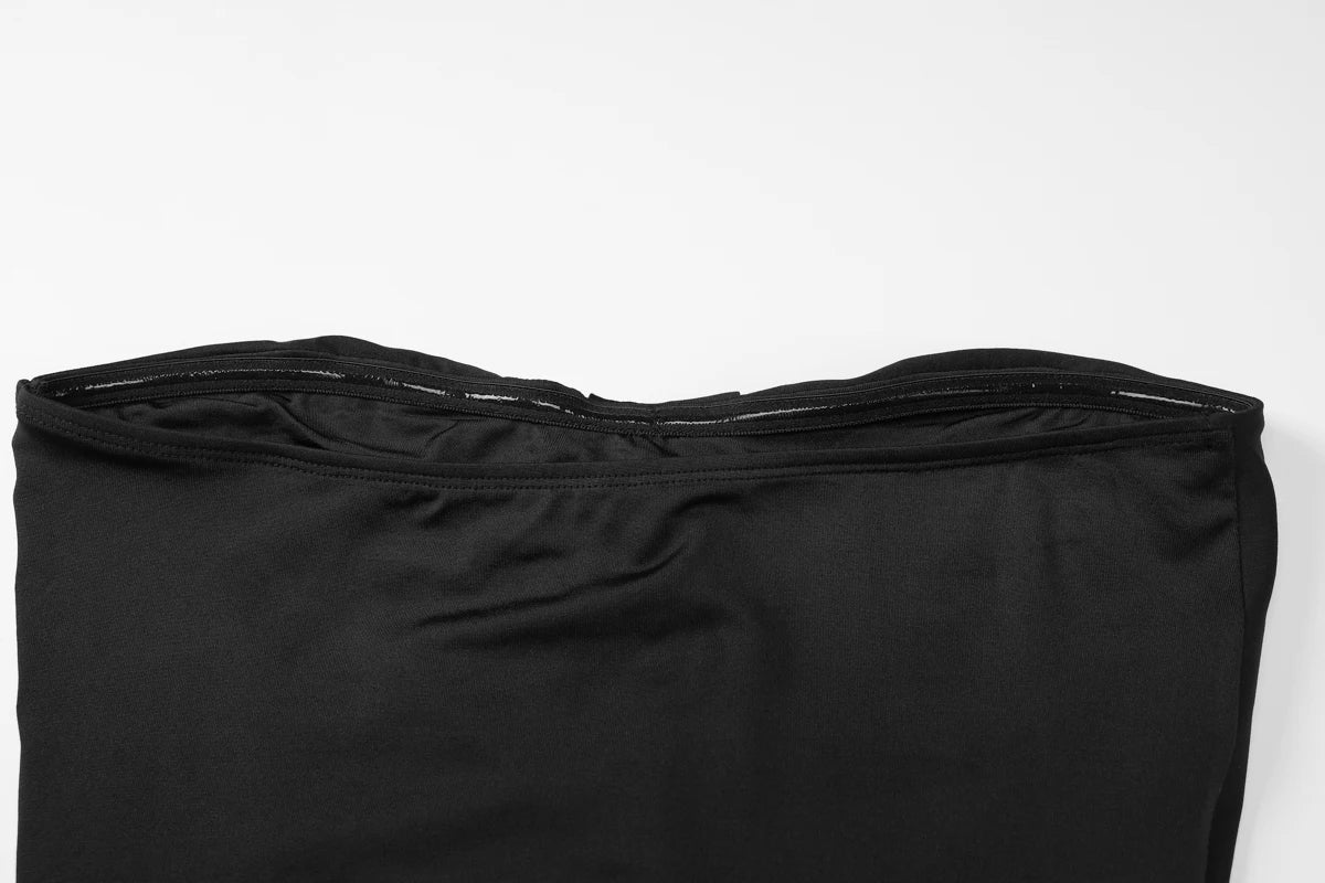 דגם דור - מקסי נשפכת עם קו חזה מחטב