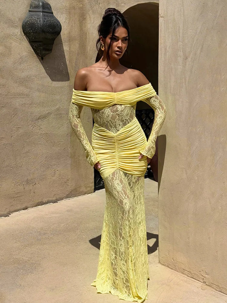 דגם לירון - כתפיים חשופות עם אפקט צמוד ומחטב