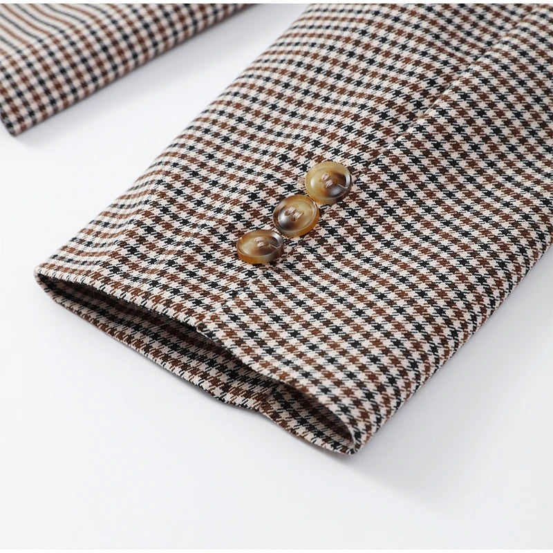 סט שני חלקים רוני – בלייזר משובץ