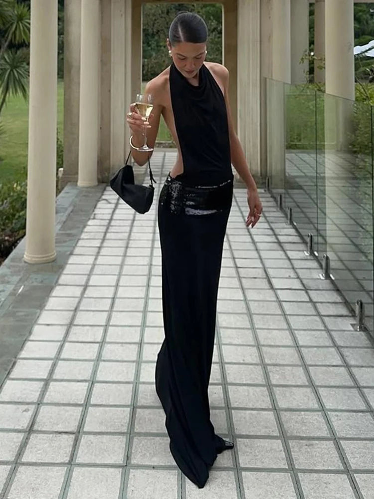 שמלת מקסי מיה – אלגנטית עם גב פתוח