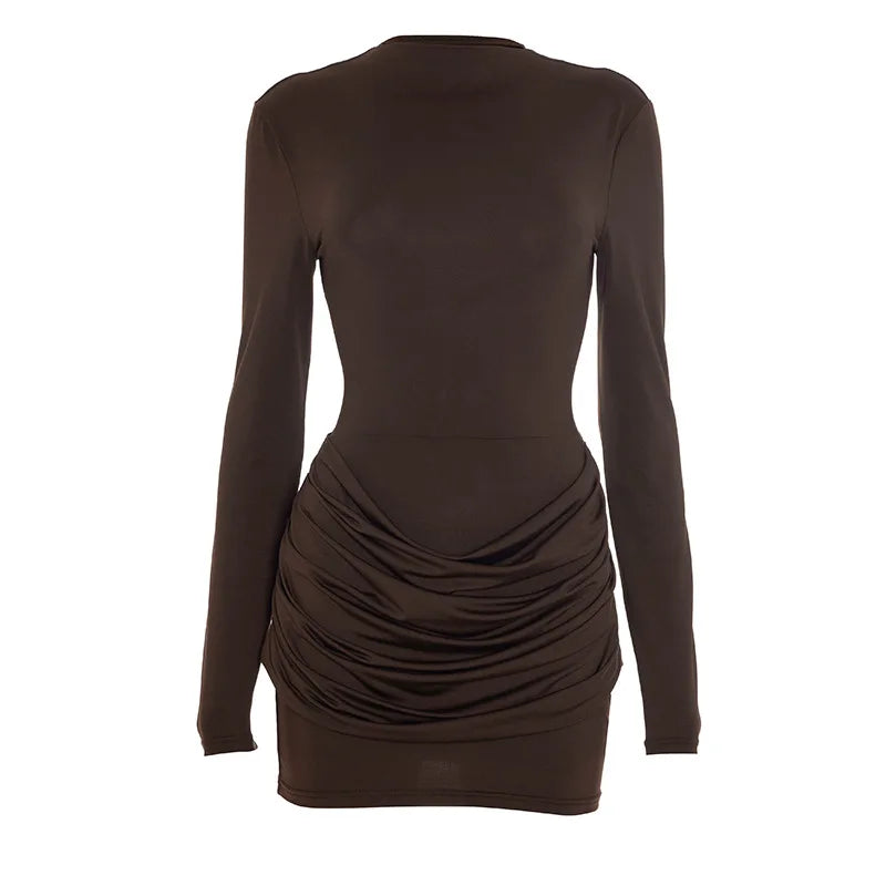 דגם רינת – שמלה מחטבת עם כיווצים