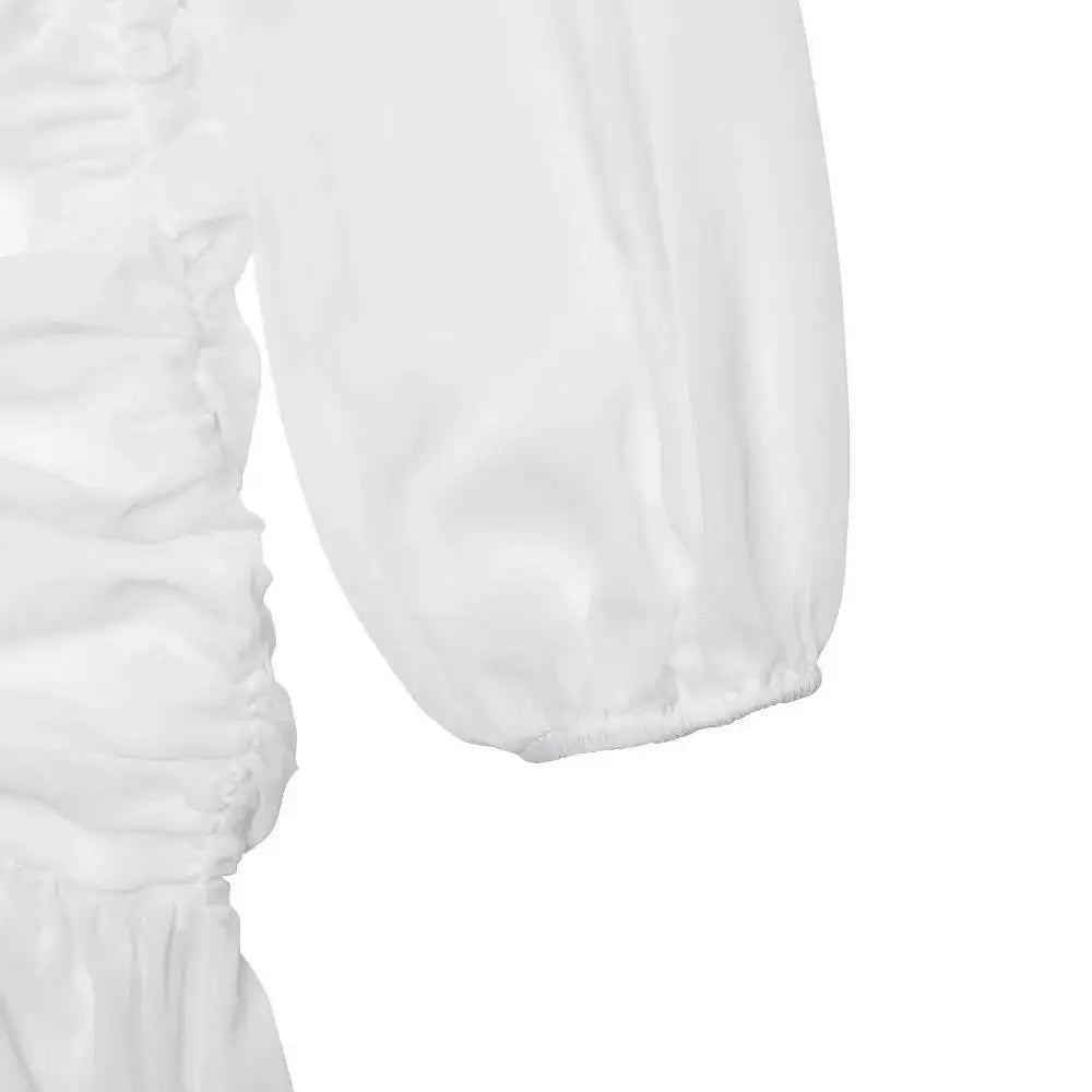 דגם ניצן - שמלת חופש נשפכת עם חיתוכי צד חשופים