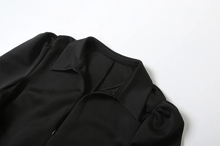 דגם מור - שמלת מקסי בסגנון חליפה מודרנית