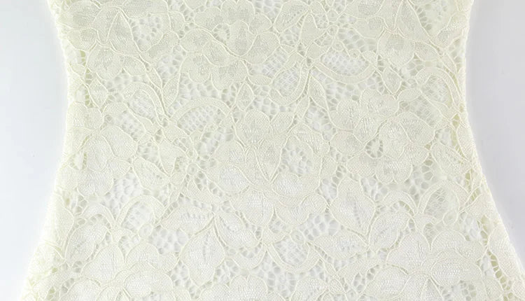 דגם מורן  – שמלת מיני תחרה עם שרוולים מחבקים