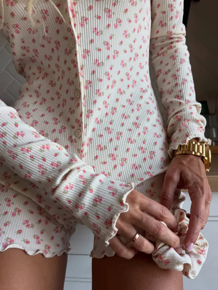 דגם מאיה – רומפר רך בסגנון פרחוני ביתי