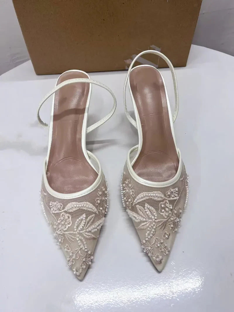 נעלי עקב רשת פתוחים - נועה