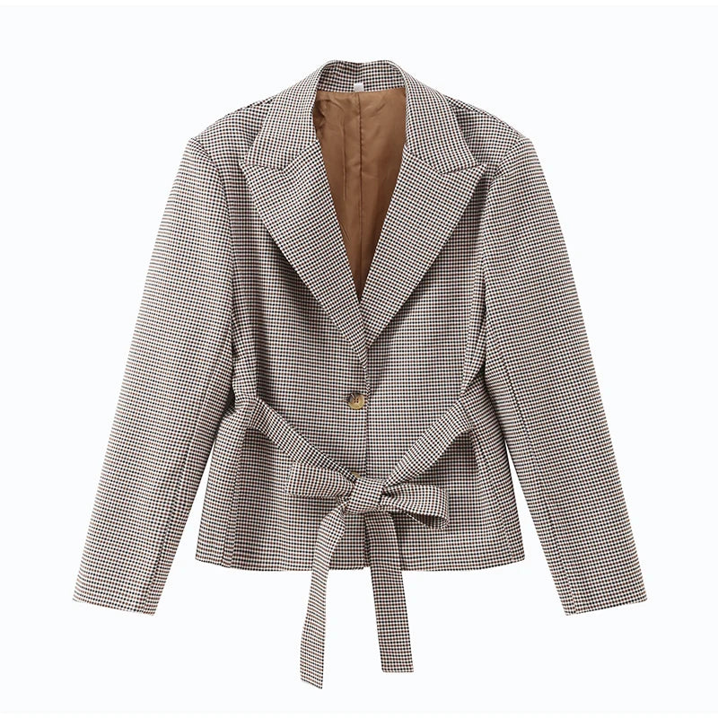 סט שני חלקים רוני – בלייזר משובץ