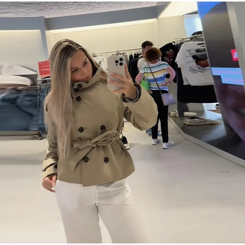 מעיל סמדר – טרנץ׳ קרופ