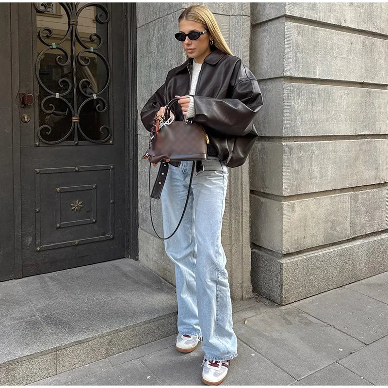 מעיל אוליב – סטריט לדר